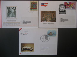 Österreich 2002- 3 Schmuck Belege Mit Sondermarken Und Stempel - Briefe U. Dokumente