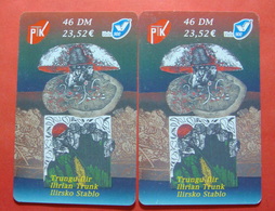 Series 00,01, Kosovo Lot Of 2 Prepaid CARD 23,52 EURO Used Operator VALA900 (Alcatel) *Illyrian Trunk* - Kosovo