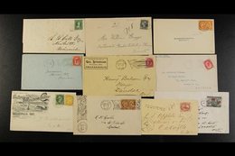 CANADA & PROVINCES QV POSTAL HISTORY Accumulation Of Covers And Cards Franked With Queen Victoria Adhesives Including 2  - Otros & Sin Clasificación