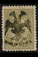 1913 2pa Olive Green Overprinted "Eagle" In Black, SG 3 (Mi 3), Fresh Mint, A Couple Of Shortish Perfs At Left. Cat £425 - Albanien