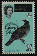 1967 25c White-crowned Pigeon (wmk Inverted) Opt'd "Independent Anguilla" SG 11w, Never Hinged Mint. For More Images, Pl - Anguilla (1968-...)