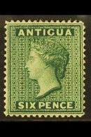 1884-87 6d Deep Green, Watermark Crown CA, Perf 14, SG 29, Fine Mint. For More Images, Please Visit Http://www.sandafayr - Other & Unclassified