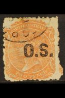 SOUTH AUSTRALIA OFFICIAL 1874 2d Orange-red, Perf. 11½-12, SG O42, Fine Cds Used. For More Images, Please Visit Http://w - Altri & Non Classificati