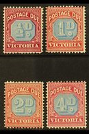 VICTORIA POSTAGE DUES 1890 ½d, 1d, 2d, And 4d All Listed Shades, SG D1a/D4a, Fine Mint. (4 Stamps) For More Images, Plea - Other & Unclassified