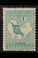 1913 1s Blue Green, Wmk Broad Crown, Kangaroo, Variety "watermark Inverted", SG 11w, Very Fine Mint.     For More Images - Autres & Non Classés