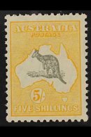 1931 5s Grey And Yellow, Wmk Crown Cof A, SG 135, Very Fine Mint. For More Images, Please Visit Http://www.sandafayre.co - Other & Unclassified