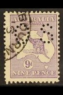 OFFICIAL 1915 9d Violet Roo Punctured 'OS', SG O34, Fine Cds Used, Centred To Upper Left, Fresh, With RPSL Photo-certifi - Andere & Zonder Classificatie