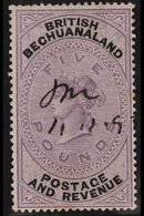 1888 £5 Lilac And Black, SG 21, Very Fine Used With Light Manuscript Fiscal Cancel. Lovely Full Colour. For More Images, - Altri & Non Classificati