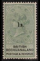 1888 1s On 1s Green And Black, SG 28, Very Fine And Fresh Mint. For More Images, Please Visit Http://www.sandafayre.com/ - Other & Unclassified