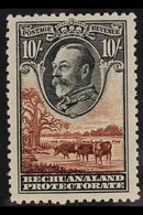 1932 10s Black And Brown, Baobab Tree And Cattle, SG 110, Very Fine Mint. For More Images, Please Visit Http://www.sanda - Other & Unclassified