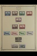 1930-58 AIRMAILS FINE MINT RANGE On Printed Album Pages, All Different, Complete Basic Issues For The Period, 1951 50th  - Altri & Non Classificati