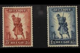 1932 Infantry Memorial Complete Set (SG 618/19, Michel 342/43, COB 351/52), Fine Never Hinged Mint, Very Fresh. (2 Stamp - Altri & Non Classificati