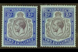 1924-32 2s, The Two Shades, SG 88 & 88g, Fine Mint. (2) For More Images, Please Visit Http://www.sandafayre.com/itemdeta - Bermudes