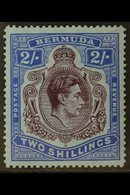 1938-53 2s Deep Purple & Ultramarine/grey Blue, SG 116, Never Hinged Mint, Usual Streaky Gum For More Images, Please Vis - Bermuda