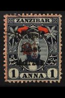 1897 Zanzibar Overprinted 2½ On 1a Indigo And Red, SG 86, Fine Mint. For More Images, Please Visit Http://www.sandafayre - Africa Orientale Britannica