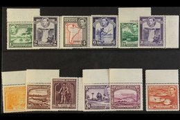 1938-52 Pictorial Definitive Set, SG 308a/19, Never Hinge Mint Marginals Set (12 Stamps) For More Images, Please Visit H - Guyana Britannica (...-1966)