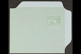 1960 6c Green On Light Blue Paper Air Letter With MISSING INSCRIPTIONS & INSTRUCTIONS (black Printing), Very Eye-catchin - Guyana Britannica (...-1966)