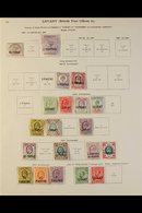 1885-1935 ALL DIFFERENT MINT COLLECTION Presented On Printed "New Ideal" Album Pages & Includes QV 40p On 2½d & 12pi On  - Levante Británica