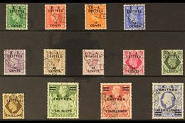 ERITREA 1950 "B A ERITREA" Overprinted Set, SG E13/25, Fine Cds Used (13 Stamps) For More Images, Please Visit Http://ww - Afrique Orientale Italienne