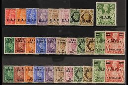 SOMALIA 1943-50 KGVI Complete Mint Collection On A Stock Card That Includes The 1943-46 Set, 1948 Set & 1950 Set, SG S1/ - Afrique Orientale Italienne