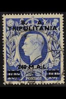 TRIPOLITANIA 1950 240L On 10s Ultramarine "B.A." Overprint, SG T26, Fine Used, Fresh. For More Images, Please Visit Http - Italiaans Oost-Afrika