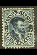 1859 CARTIER MAJOR RE-ENTRY 17c Deep Blue, Cartier, Unitrade 19ii, Fine Used, Lightly Cancelled Leaving The Double Left  - Other & Unclassified