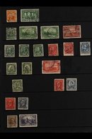OFFICIALS - KING GEORGE V "O.H.M.S." PERFINS 1927-1935 Used Collection With A Good Range Of The Large 5-hole Perfins, In - Other & Unclassified