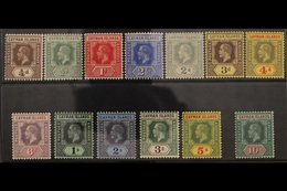 1912-20 KGV MCA Wmk Complete Set, SG 40/52b, Very Fine Mint With Vibrant Colours. (13 Stamps) For More Images, Please Vi - Iles Caïmans