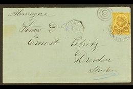 1890 COVER TO GERMANY Bearing 1890-91 10c Brown On Yellow Tied By Fine "CORREOS NACIONALES BOGOTA / OTT 20, 1890"  Cds C - Kolumbien