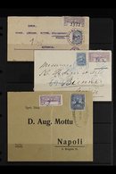 REGISTERED COVERS SELECTION 1906-1917 Interesting Group Of Registered Covers Addressed To European Destination, All Bear - Colombie