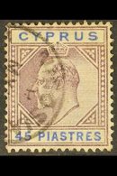 1904-10 KEVII (wmk Mult Crown CA) 45pi Dull Purple And Ultramarine, SG 71, Fine Cds Used. For More Images, Please Visit  - Other & Unclassified