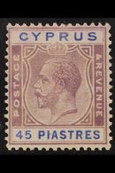 1924-26 45pi. Purple And Blue, SG 116, Very Fine Mint. For More Images, Please Visit Http://www.sandafayre.com/itemdetai - Altri & Non Classificati