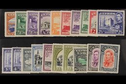 1938-51 Complete Pictorial Set, SG 151/163, And Listed 18pi. Shade, SG 151/163, Superb Never Hinged Mint. (20 Stamps) Fo - Andere & Zonder Classificatie