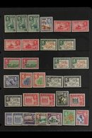 1938-55 NHM PICTORIAL DEFINITIVES. A Complete Set, SG 249/266b, Plus Most Listed Additional Perf And Die Changes. Never  - Fidji (...-1970)