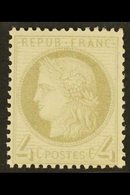 1871-76 4c Grey Ceres (SG 189, Yvert 52), Mint Large Part Gum, A Few Slightly Trimmed Perfs At Top Right, Very Fresh, Ca - Other & Unclassified