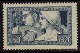 1928 1fr50 + 8fr50 Blue Sinking Fund, Yvert 252 Or SG 463, Fine Mint. For More Images, Please Visit Http://www.sandafayr - Other & Unclassified