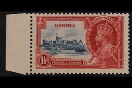 1935 SILVER JUBILEE VARIETY. 1½d Deep Blue & Scarlet "EXTRA FLAGSTAFF" Variety, SG 143a, Marginal, Never Hinged Mint Exa - Gambia (...-1964)