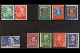 1949 COMPLETE YEAR SET. SUPERB NEVER HINGED MINT On A Stock Card, Includes 1949 30pf UPU And Assembly, Stamp Anniv & Rel - Altri & Non Classificati