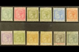 1889-96 Complete Set, SG 22/33, Fine Mint, Fresh Colours. (12 Stamps) For More Images, Please Visit Http://www.sandafayr - Gibilterra