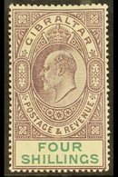 1903 4s Dull Purple & Green, SG 53, Very Fine Mint For More Images, Please Visit Http://www.sandafayre.com/itemdetails.a - Gibilterra