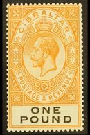 1925-32 £1 Red-orange & Black, SG 107, Never Hinged Mint For More Images, Please Visit Http://www.sandafayre.com/itemdet - Gibilterra