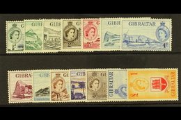 1953 QEII Pictorial Set Complete, SG 145/58, Very Fine And Fresh Mint. (14 Stamps) For More Images, Please Visit Http:// - Gibilterra