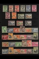 1938-54 USED SETS. A Trio Of Used Sets Including 1938-43 Set, 1948 Set & 1952-54 QEII Pictorial Set. (37 Stamps) For Mor - Costa D'Oro (...-1957)