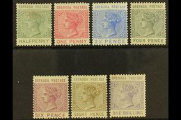 1883 Complete Definitive Set, SG 30/36, Mint, The 1d Unused Without Gum. (7 Stamps) For More Images, Please Visit Http:/ - Grenada (...-1974)