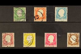 1912 King Frederick VIII Definitive Set, SG 102/108, Facit 114/20, Good To Fine Used, 20a Small Perf Faults, 5k Is Very  - Other & Unclassified