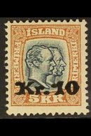 1921 10kr On 5kr Two Kings, Fac. 107, Very Fine Mint. For More Images, Please Visit Http://www.sandafayre.com/itemdetail - Autres & Non Classés