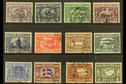 1930 Parliamentary Millenary Set Complete To 1kr, SG 158/169, Very Fine Used  (12 Stamps) For More Images, Please Visit  - Other & Unclassified
