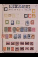 1862-1936 INTERESTING 'OLDE TYME' COLLECTION On Pages, Mint & Used, Includes Sardinia 1855-63 20c (x7) & 40c Used, Italy - Non Classificati