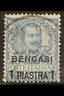 BENGHAZI 1901 1pi On 25c Blue "BENGASI" Overprint (SG 169, Sassone 1), Fine Used With Fully Dated "Bengasi" Cds's, Centr - Other & Unclassified