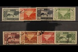 1936 Skiing Airmail Set, SG 191/8, Very Fine Used. (8 Stamps) For More Images, Please Visit Http://www.sandafayre.com/it - Líbano